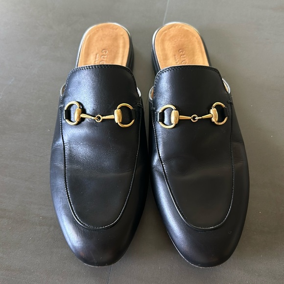 Gucci Princetown Leather Slippers size 37 - Picture 1 of 6